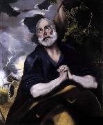 GRECO, El St Peter in Penitence oil painting reproduction